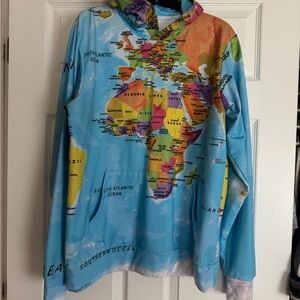 Colorful World Map Hoodie